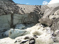 Glaciären Schlatenkees i Österrike.