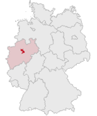 Kreis Unnas läge i Tyskland
