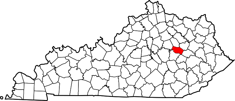Fil:Map of Kentucky highlighting Powell County.svg