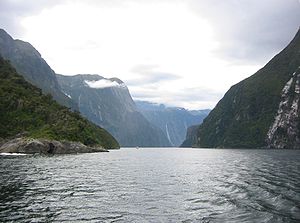 Milford Sound i Fiordland nationalpark