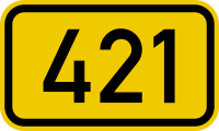 Fil:Bundesstraße 421 number.svg