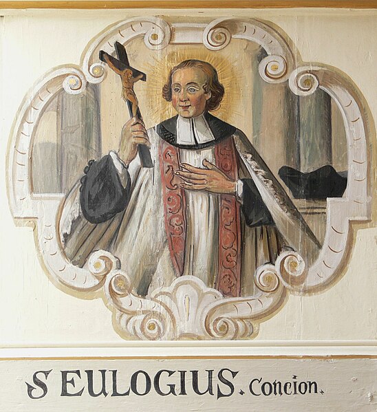 Fil:Horb Stiftskirche Orgelempore Eulogius.jpg