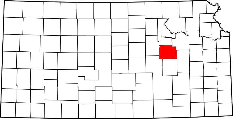 Fil:Map of Kansas highlighting Morris County.svg