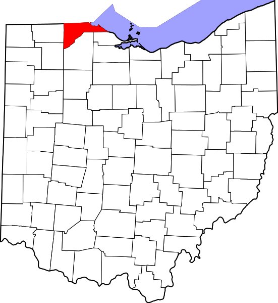 Fil:Map of Ohio highlighting Lucas County.svg