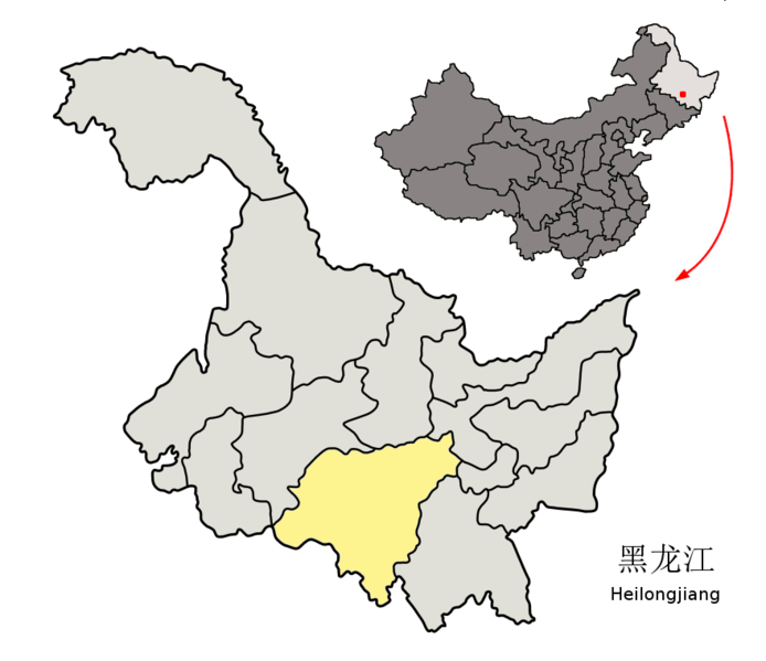 Fil:Location of Harbin Prefecture within Heilongjiang (China).png