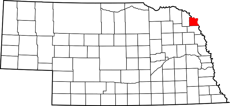 Fil:Map of Nebraska highlighting Dakota County.svg
