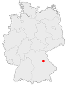 Ambergs läge i Tyskland