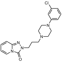 Trazodone structure.svg