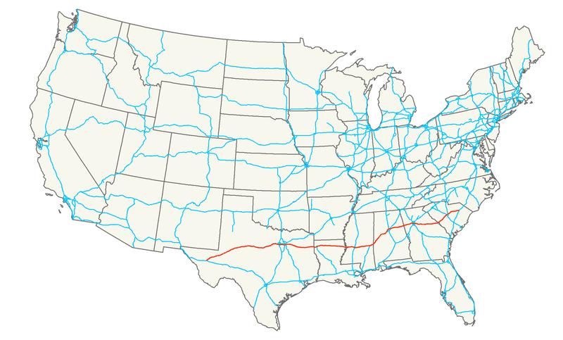 Fil:Interstate 20 map.png