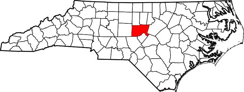 Fil:Map of North Carolina highlighting Chatham County.svg