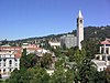 Berkeleys universitetsområde med Sather Tower till höger.