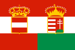 Österrike-Ungerns flagga från år 1869 till 1918