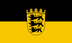 Den baden-württembergiska delstatsflaggan