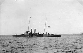HMS Jacob Bagge i Karlskrona cirka 1920.