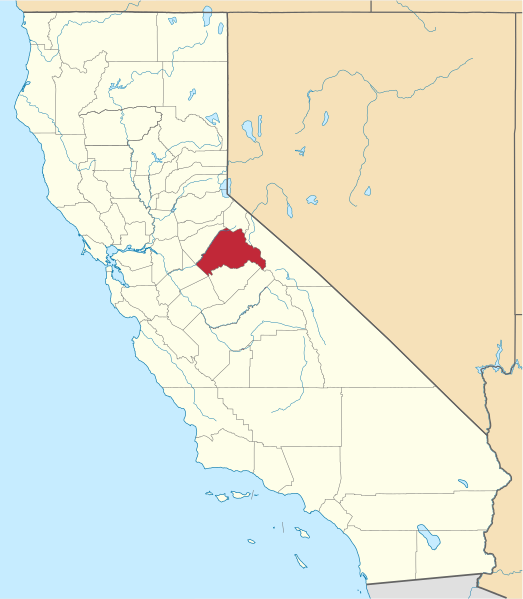 Fil:Map of California highlighting Tuolumne County.svg