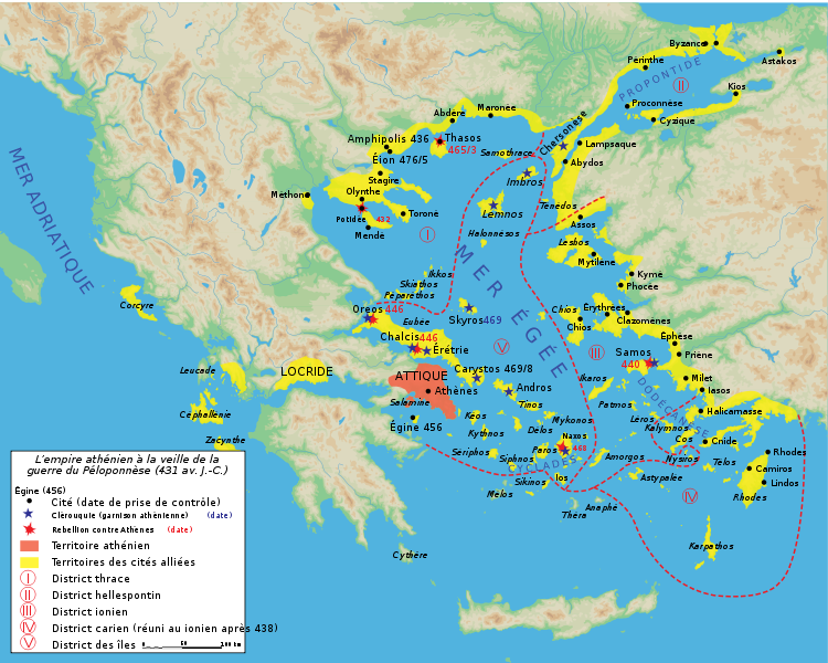 Fil:Map athenian empire 431 BC-fr.svg