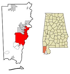 Läge i Alabama, USA