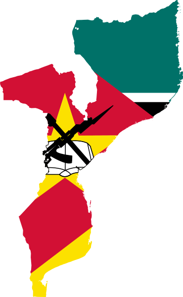 Fil:Flag-map of Mozambique.svg