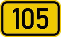 Fil:Bundesstraße 105 number.svg