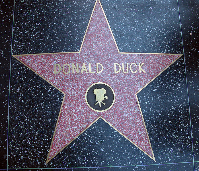 Fil:Donald Duck Star on the Walk of Fame.JPG
