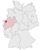 Kreis Wesel läge i Tyskland