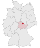 Landkreis Sömmerda (mörkröd) i Tyskland