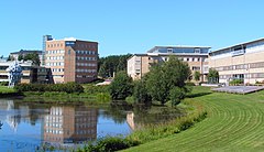 Dammen i Umeå universitets Campus