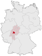 Landkreis Gießen (mörkröd) i Tyskland