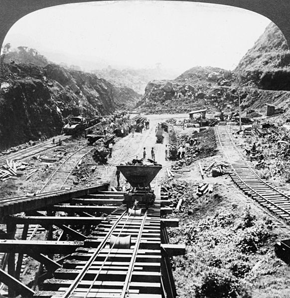 Fil:Panama Canal under construction, 1907.jpg