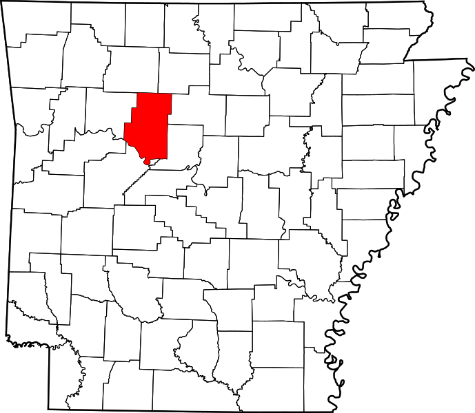 Fil:Map of Arkansas highlighting Pope County.svg