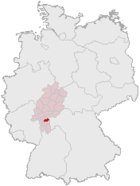 Landkreis Offenbach (mörkröd) i Tyskland