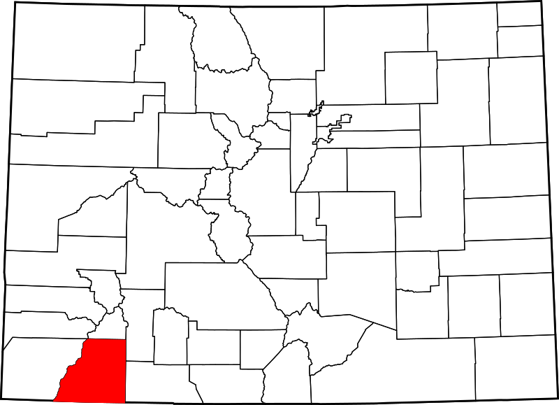 Fil:Map of Colorado highlighting La Plata County.svg
