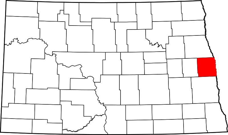 Fil:Map of North Dakota highlighting Traill County.svg