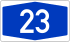 Bundesautobahn 23 number.svg