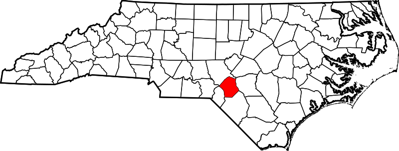 Fil:Map of North Carolina highlighting Hoke County.svg