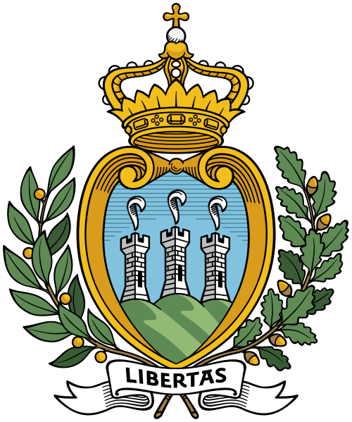 Fil:Coat of arms of San Marino.svg