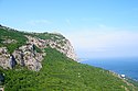 Jajlabergen på Krim med Svarta havet i bakgrunden.