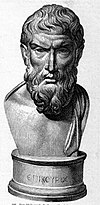 Epikuros förespråkade hedonism i antikens Grekland.