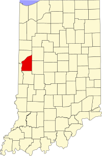 Map of Indiana highlighting Fountain County.svg
