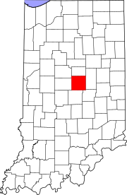 Map of Indiana highlighting Hamilton County.svg