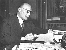 Torsten Kreuger i sitt kontor i Stockholm 1943.