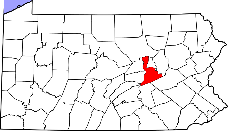 Fil:Map of Pennsylvania highlighting Northumberland County.svg