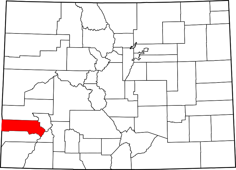Fil:Map of Colorado highlighting San Miguel County.svg