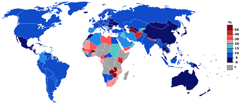 Fil:Unemployment rate world from CIA figures2.PNG