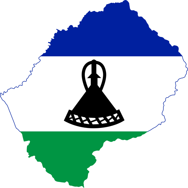 Fil:Flag-map of Lesotho.svg