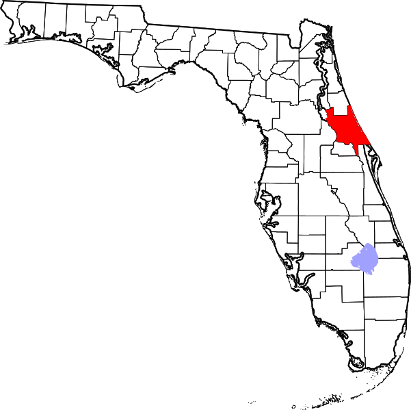 Fil:Map of Florida highlighting Volusia County.svg
