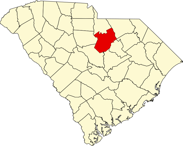 Fil:Map of South Carolina highlighting Kershaw County.svg