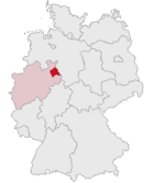 Kreis Lippe läge i Tyskland