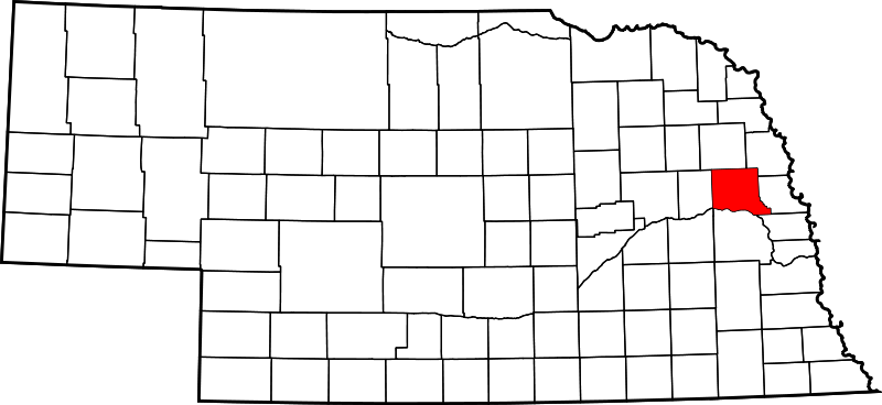Fil:Map of Nebraska highlighting Dodge County.svg