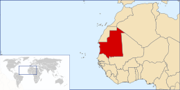 Mauretaniens läge